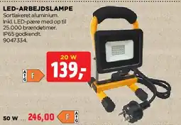 jem & fix LED-ARBEJDSLAMPE tilbud