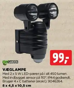 jem & fix Væglampe (udendørs) / bevægelsessensor tilbud