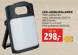 jem & fix LED-arbejdslampe (flad) tilbud