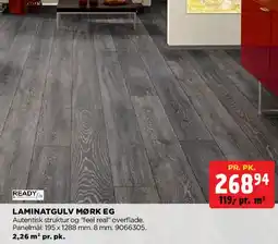 jem & fix LAMINATGULV MØRK EG tilbud