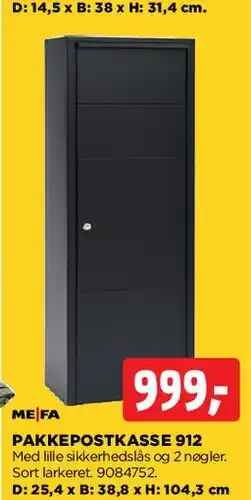 jem & fix Pakke/postkasse 912 tilbud