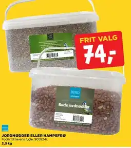 jem & fix Jordnødder eller hampefrø tilbud