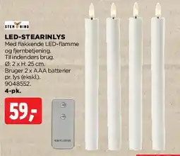 jem & fix LED-stearinlys (taper) tilbud