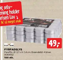 jem & fix Fyrfadslys (paraffin) tilbud
