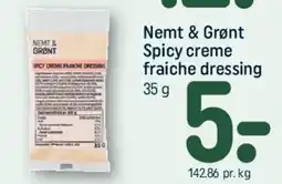 REMA 1000 Nemt & Grønt Spicy creme fraiche dressing tilbud