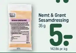 REMA 1000 Nemt & Grønt Sesamdressing tilbud