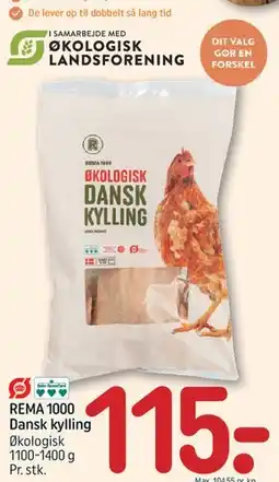 REMA 1000 REMA 1000 Økologisk dansk kylling tilbud
