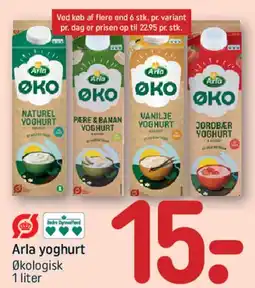 REMA 1000 Arla yoghurt Økologisk 1 liter tilbud