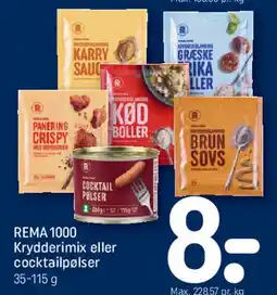 REMA 1000 REMA 1000 Kryddermix eller cocktailpølser tilbud