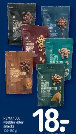 REMA 1000 REMA 1000 Nødder eller snacks tilbud