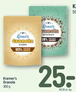 REMA 1000 Kramer's Granola tilbud