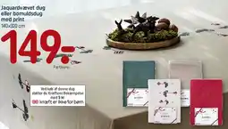 REMA 1000 Jaguardvævet dug eller bomuldsdug med print tilbud