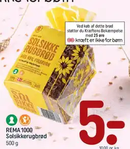 REMA 1000 REMA 1000 Solsikkerugbrød tilbud