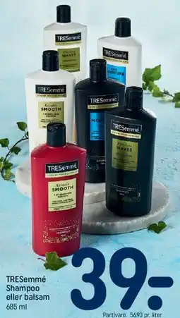 REMA 1000 TRESemmé Shampoo eller balsam tilbud