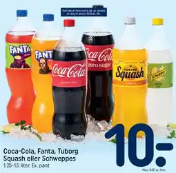 REMA 1000 Coca-Cola, Fanta, Tuborg Squash eller Schweppes tilbud