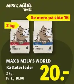 Lidl MAX & MILA'S WORLD Kattefoder tilbud