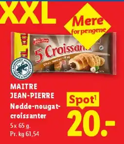 Lidl MAITRE JEAN-PIERRE Nødde-nougat croissanter tilbud