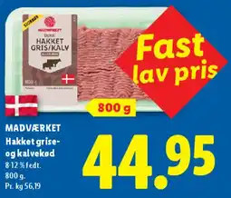 Lidl MADVÆRKET Hakket grise- og kalvekød tilbud