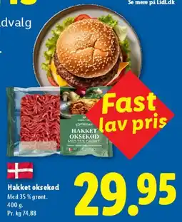 Lidl Hakket oksekød tilbud