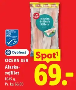 Lidl OCEAN SEA Alaska-sejfilet tilbud