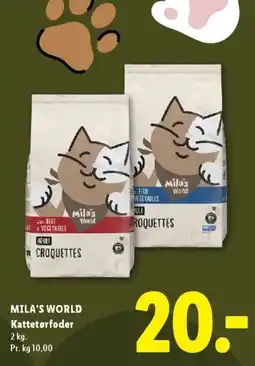 Lidl MILA'S WORLD Kattefoder tilbud