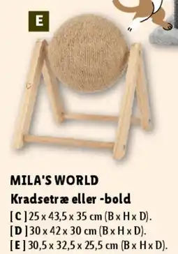 Lidl MILA'S WORLD Kradsetræ eller -bold (variant E) tilbud
