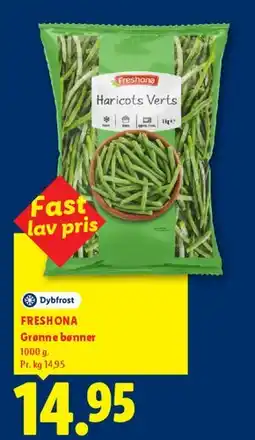 Lidl Grønne bønner tilbud