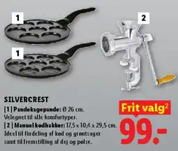 Lidl SILVERCREST - Pandekagepande / Manuel kødhakker tilbud