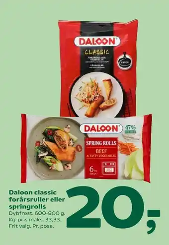 Daloon classic forårsruller eller springrolls