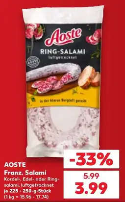 Kaufland DE Aoste Ring-Salami tilbud
