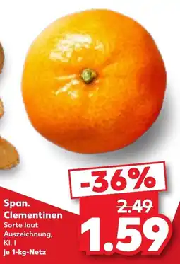 Kaufland DE Span. Clementinen tilbud