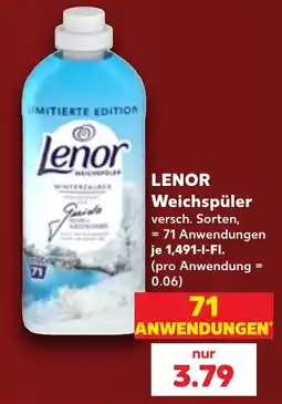 Kaufland DE Lenor Weichspüler tilbud