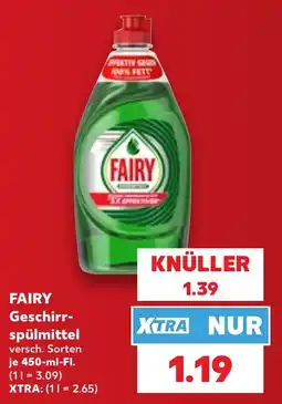 Kaufland DE Fairy Geschirrspulmittel tilbud