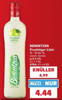 Kaufland DE Berentzen Fruchtiger Likör tilbud
