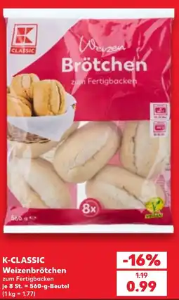 Kaufland DE K-classic Weizenbrötchen tilbud