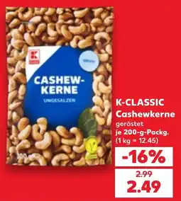 Kaufland DE K-classic cashewkerne tilbud