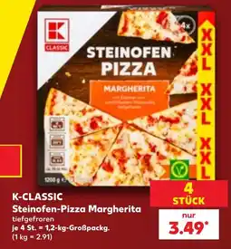 Kaufland DE K-classic steinofen-pizza margherita tilbud