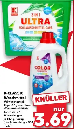 Kaufland DE K-classic waschmittel tilbud