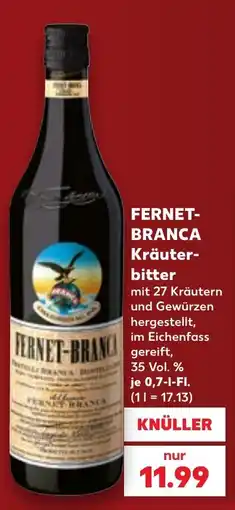Kaufland DE Fernet-branca Kräuter-bitter tilbud