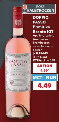 Kaufland DE Doppio Passo Primitivo Rosato IGT tilbud