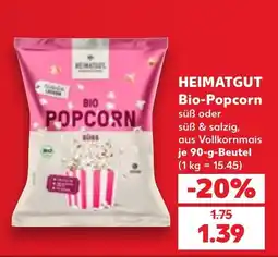 Kaufland DE Heimatgut Bio-Popcorn tilbud