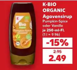 Kaufland DE K-Bio Agavensirup tilbud