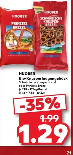 Kaufland DE Huober Bio-knusperlaugengebäck tilbud