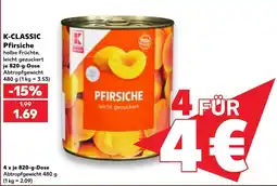 Kaufland DE K-classic pfirsiche tilbud