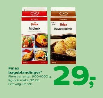 Finax bageblandinger