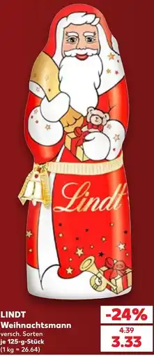Kaufland DE Lindt Weihnachtsmann tilbud