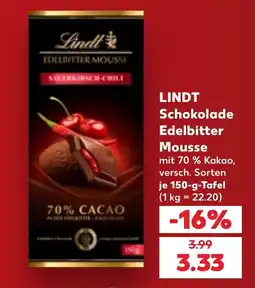 Kaufland DE Lindt Schokolade Edelbitter Mousse tilbud