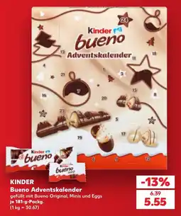 Kaufland DE Kinder bueno Adventskalender tilbud