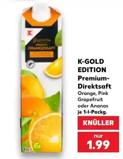 Kaufland DE K-Gold Edition Premium-Direktsaft tilbud
