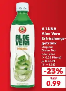 Kaufland DE A'luna Aloe Vera Erfrischungsgetränk tilbud